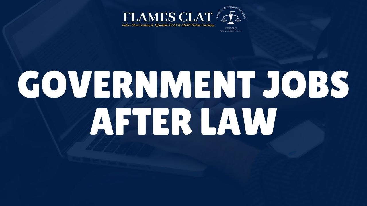 Government Jobs after Law